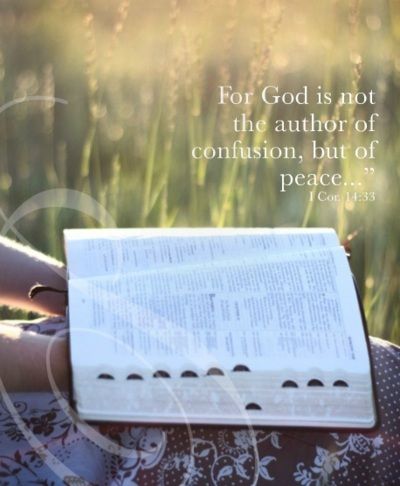 The author of peace (1 Corinthians 14:33)