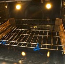 The best oven cleaner! Cover bottom of oven with baking soda, then pour vinegar