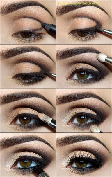 The magic triangle. Eye makeup tutorial.