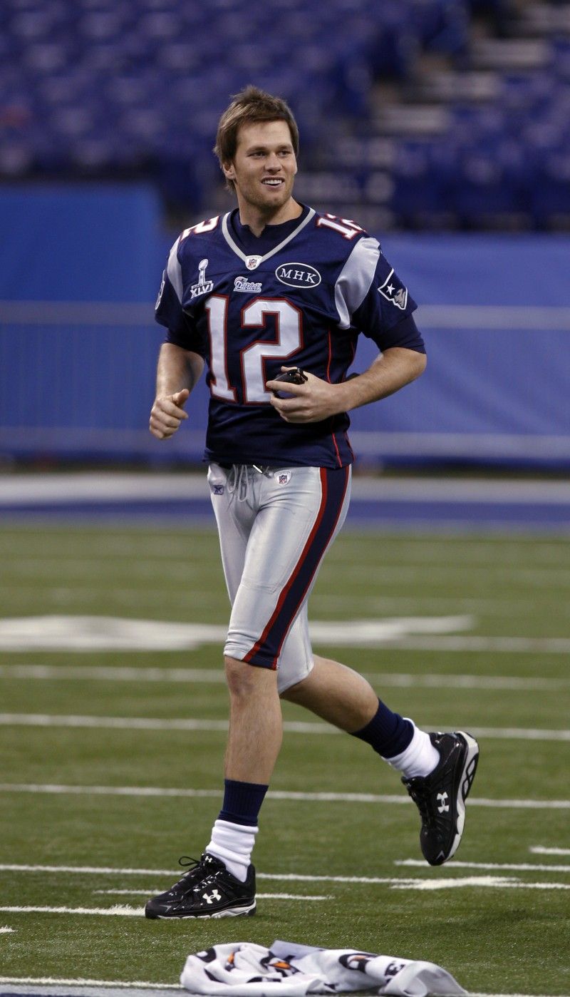 Tom Brady in Indianapolis for Super Bowl XLVI – Media Day, Tuesday, Jan. 31, 201