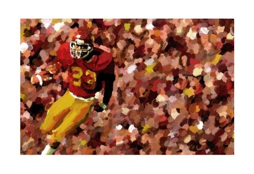 USC TROJAN FOOTBALL Marcus Allen Canvas ART