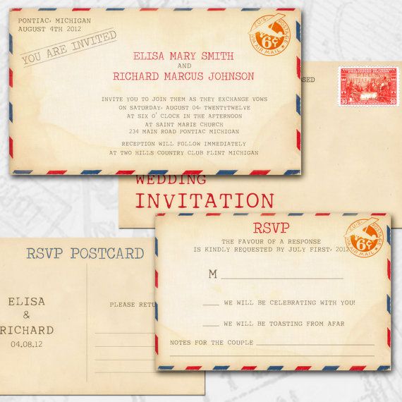 VINTAGE WEDDING Invitations