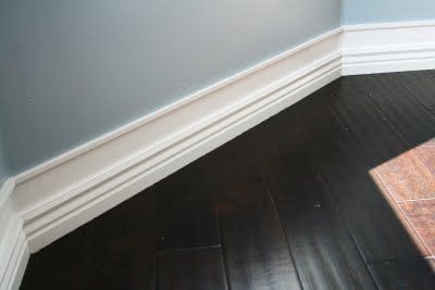 WORKS EVERY TIME! idea for getting bigger baseboards without ripping all your ol