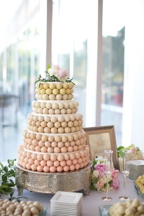 Wedding Cake Alternatives. Cake ball cake