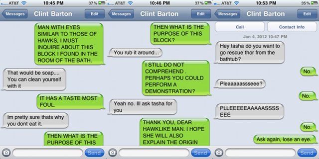 Why the Avengers shouldn't text