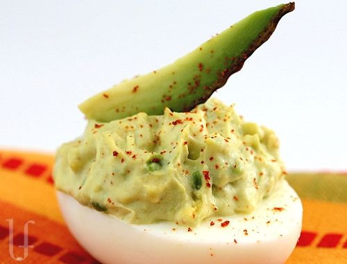 ~ Avocado Deviled Eggs ~ These will not last long… they will disappear before