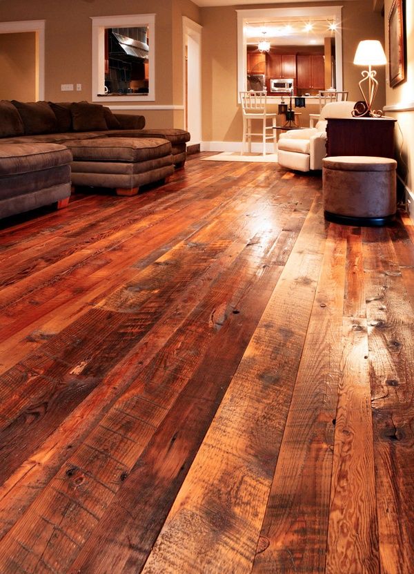 barn wood flooring…oooh, I love this floor!