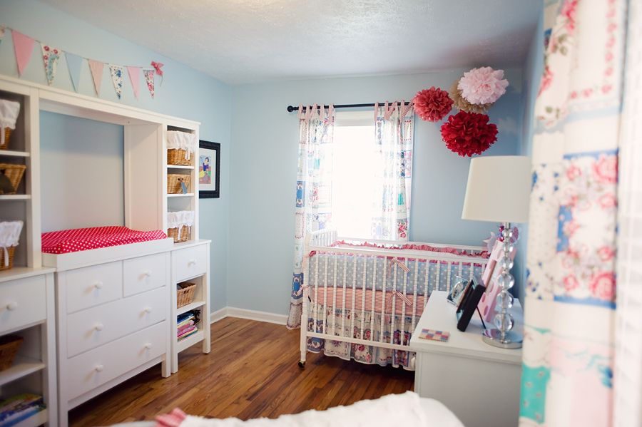 blue girls nursery