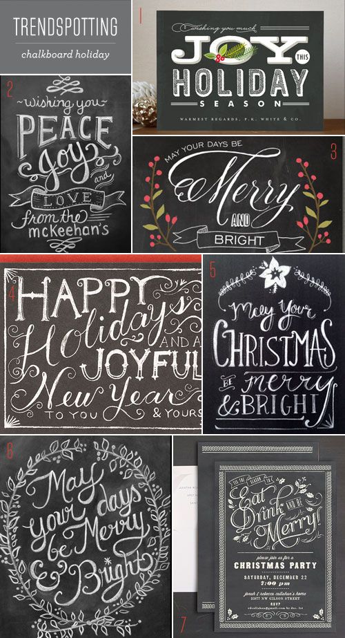 chalk christmas lettering