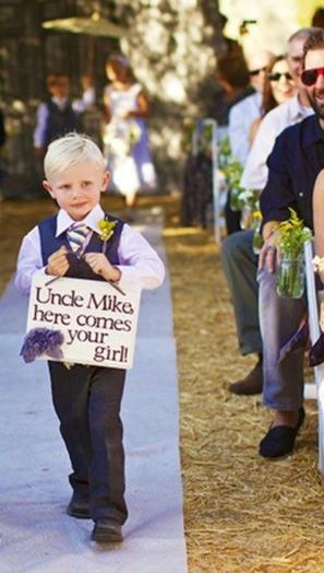 cute ring bearer sign