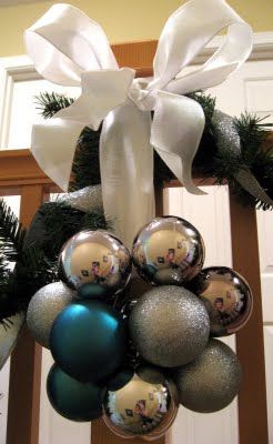 easy peasy decor using ball ornaments