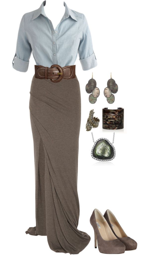 fall maxi skirt outfit