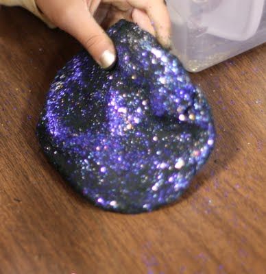 glitter play-doh