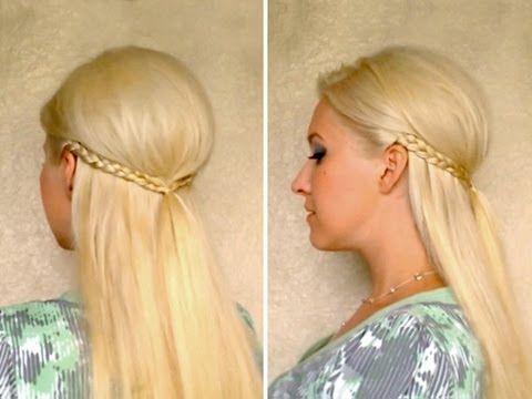 half up half down hairstyles for medium long hair with braids