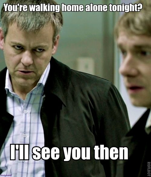 homicidal lestrade. it's official. sherlock memes are the best.