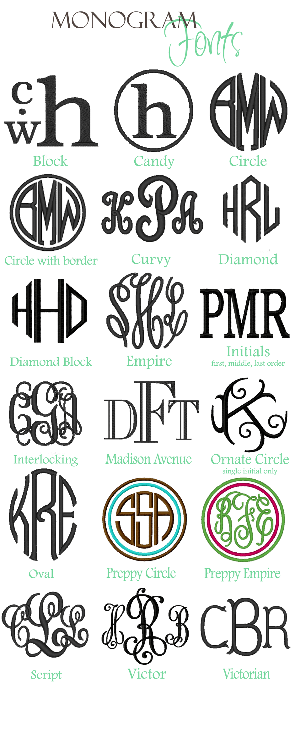 monograms