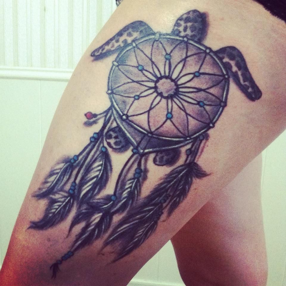 okay, everyone and their mothers have these ginat dream catcher tattoos but this