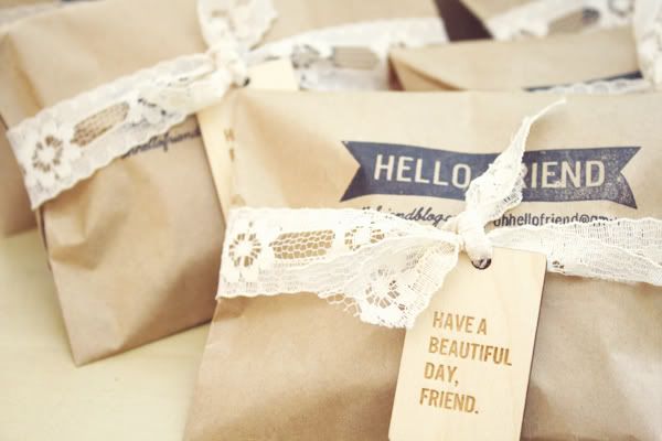 #packaging #brown paper #stamp #lace # tag