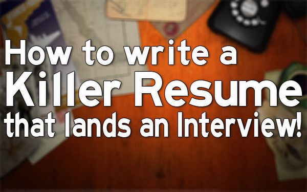 pin now and read later! how to write a killer resume that lands an interview!