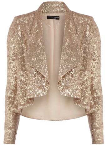 rose gold sequined jacket $89