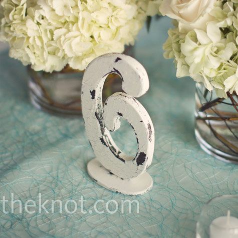 rustic table numbers