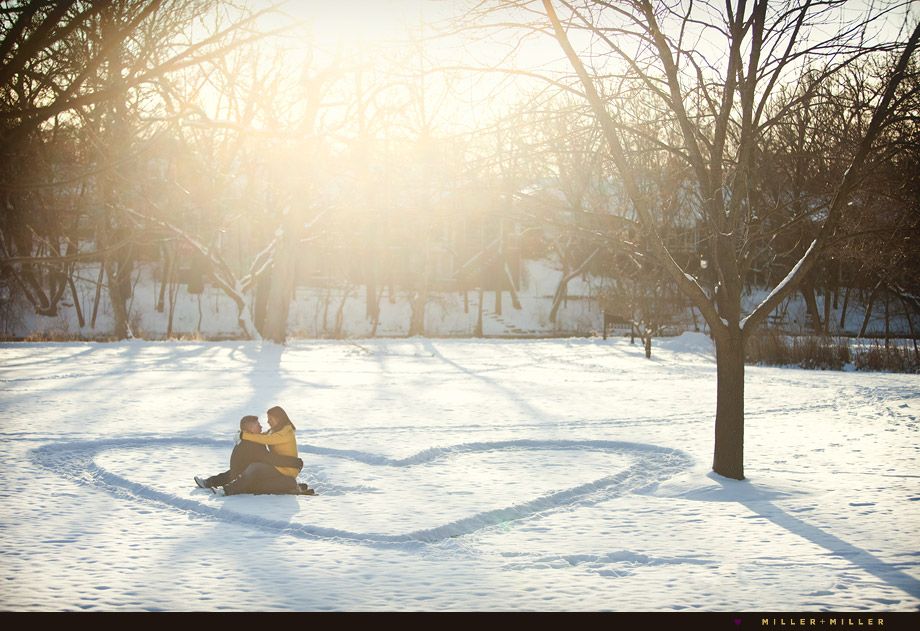 snow engagement picture