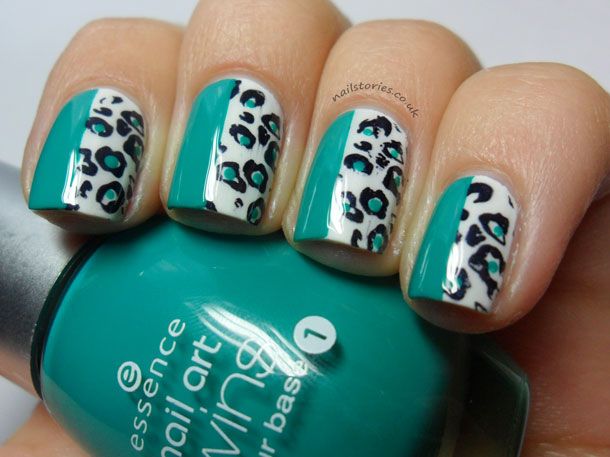 teal animal print tape