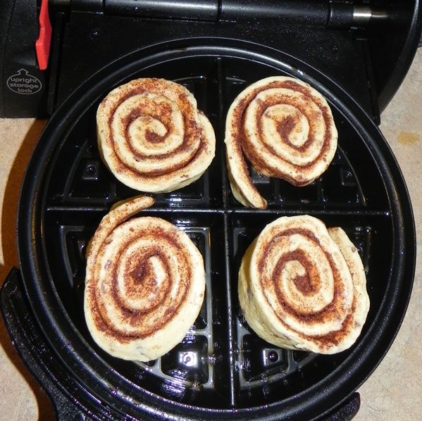 waffle cinnamon rolls…trying this tomorrow morning:)