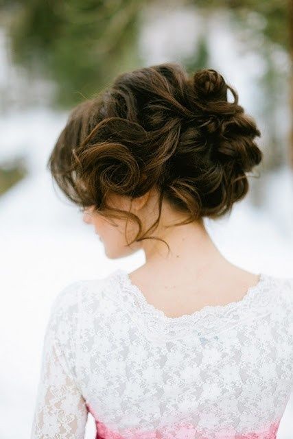 wedding updo bride style