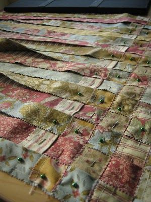 woven quilt – what a unique idea!