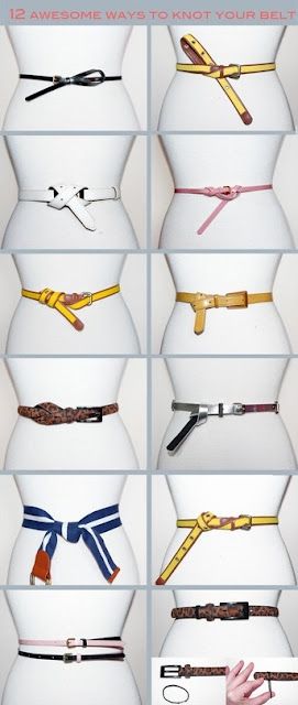 12 ways to tie your belt
