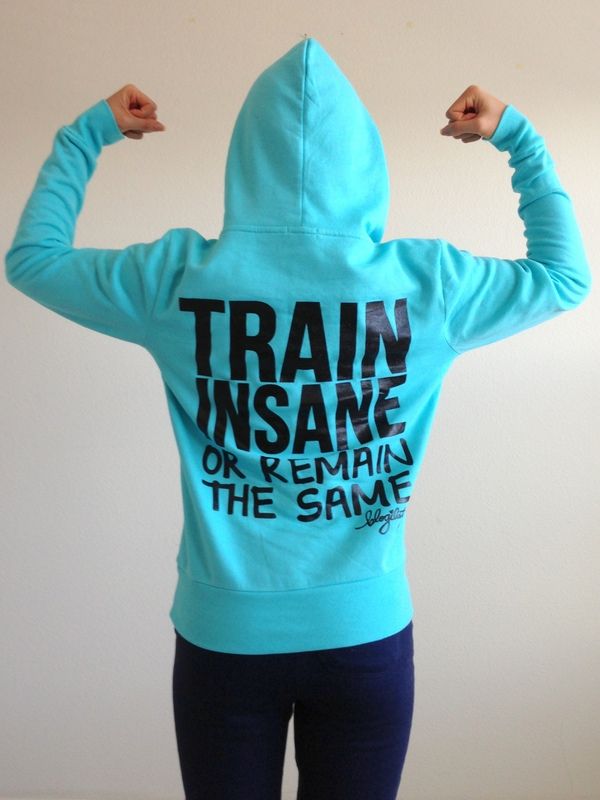 $25 LOVE IT!   Train Insane or Remain the Same Fitted Hoodie
