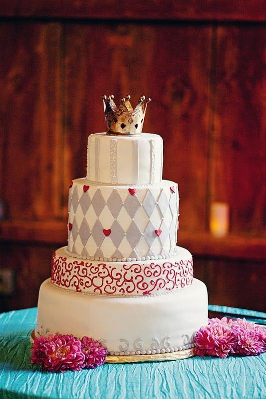 'Alice in wonderland' wedding