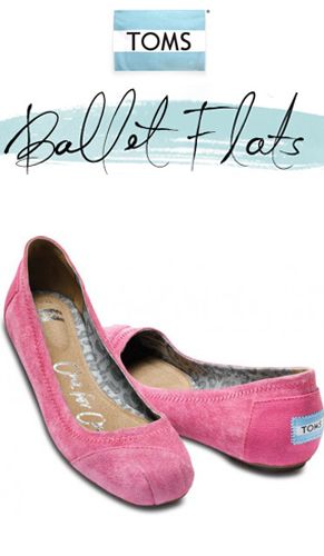 Add some pizzazz to your outfit with a new pair of TOMS Ballet Flats and help ma