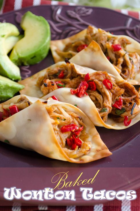 Baked Wonton Tacos