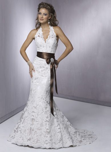 Charming Sleeveless Trumpet Floor-length wedding dress