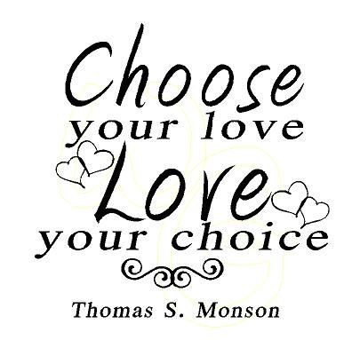 Choose your love Love your choice by wallgraffitivinyl on Etsy, $14.00