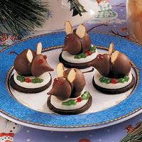 Christmas Mice Cookies