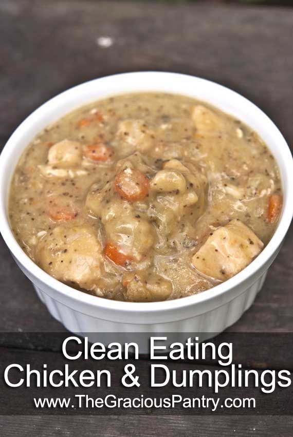 Clean Eating Chicken And Dumplings: Very yummy! I made half in the crock pot and