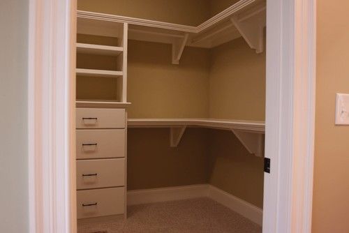 Closet traditional closet shelves