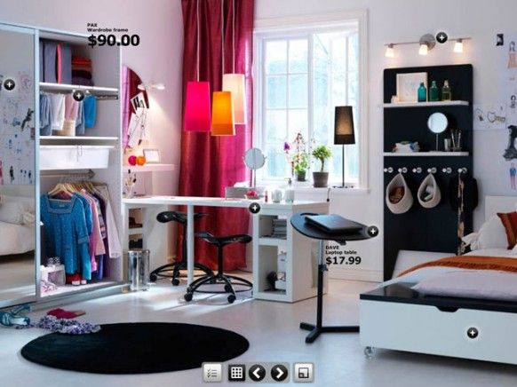 Cool girl's room, but has a lot of ideas for guys' rooms, too. #teen #ki