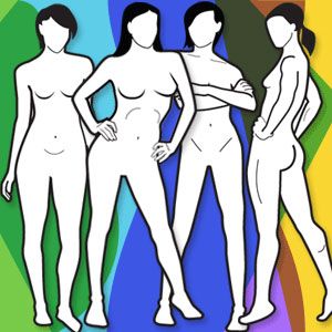 Cool site on Women's Health that let's you pick your body type: pear, st