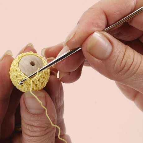 Crocheting around a bead!