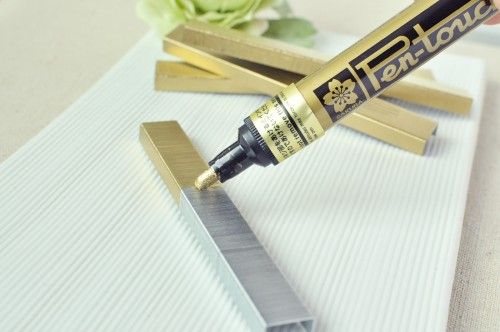 DIY Gold Staples by Twig & Thistle
