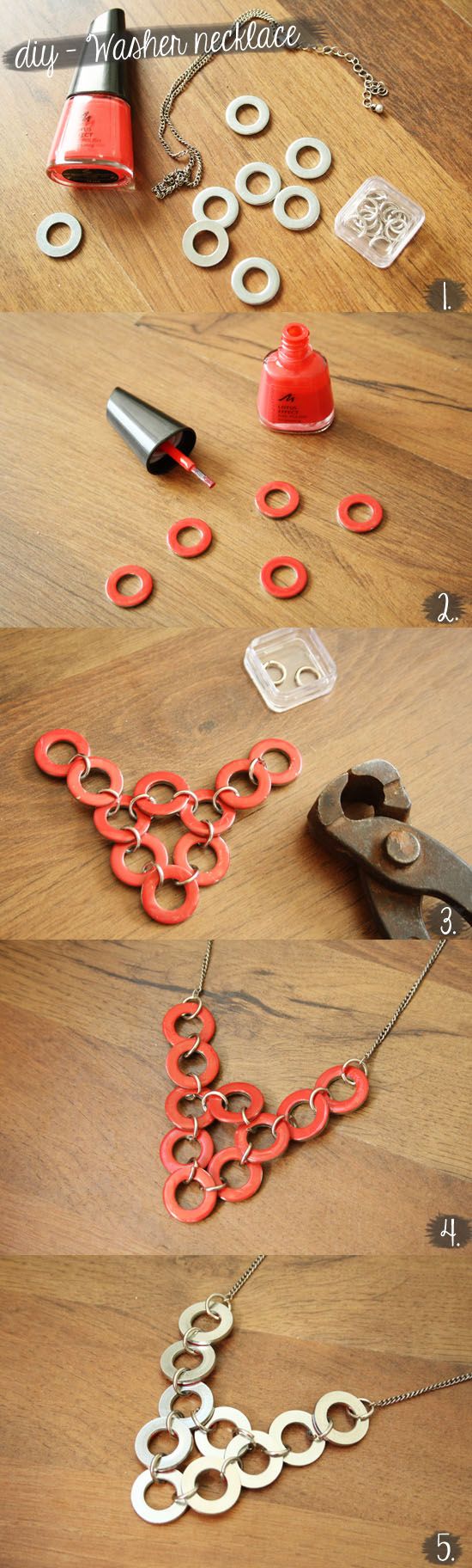 DIY – Washer necklace @ By Wilma