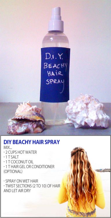 DIY beach hair