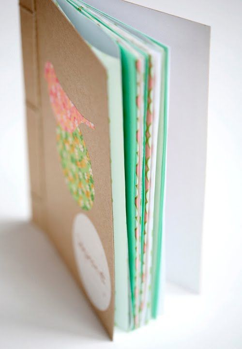 DIY book binding (as party favors: add graphics, glitter, &/or other embelli