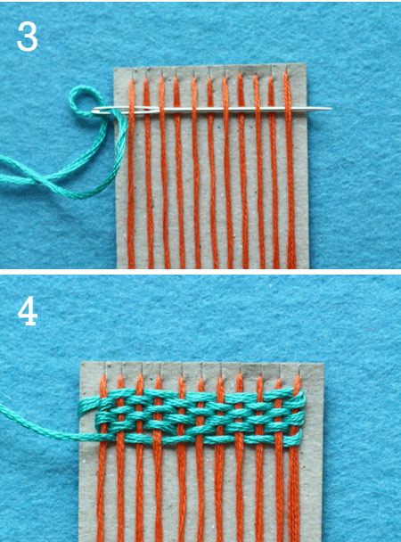 DIY crafts for kids – miniature weaving