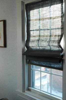 DIY no-sew roman blinds