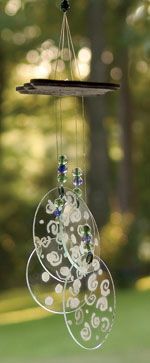 Etched Glass Chimes